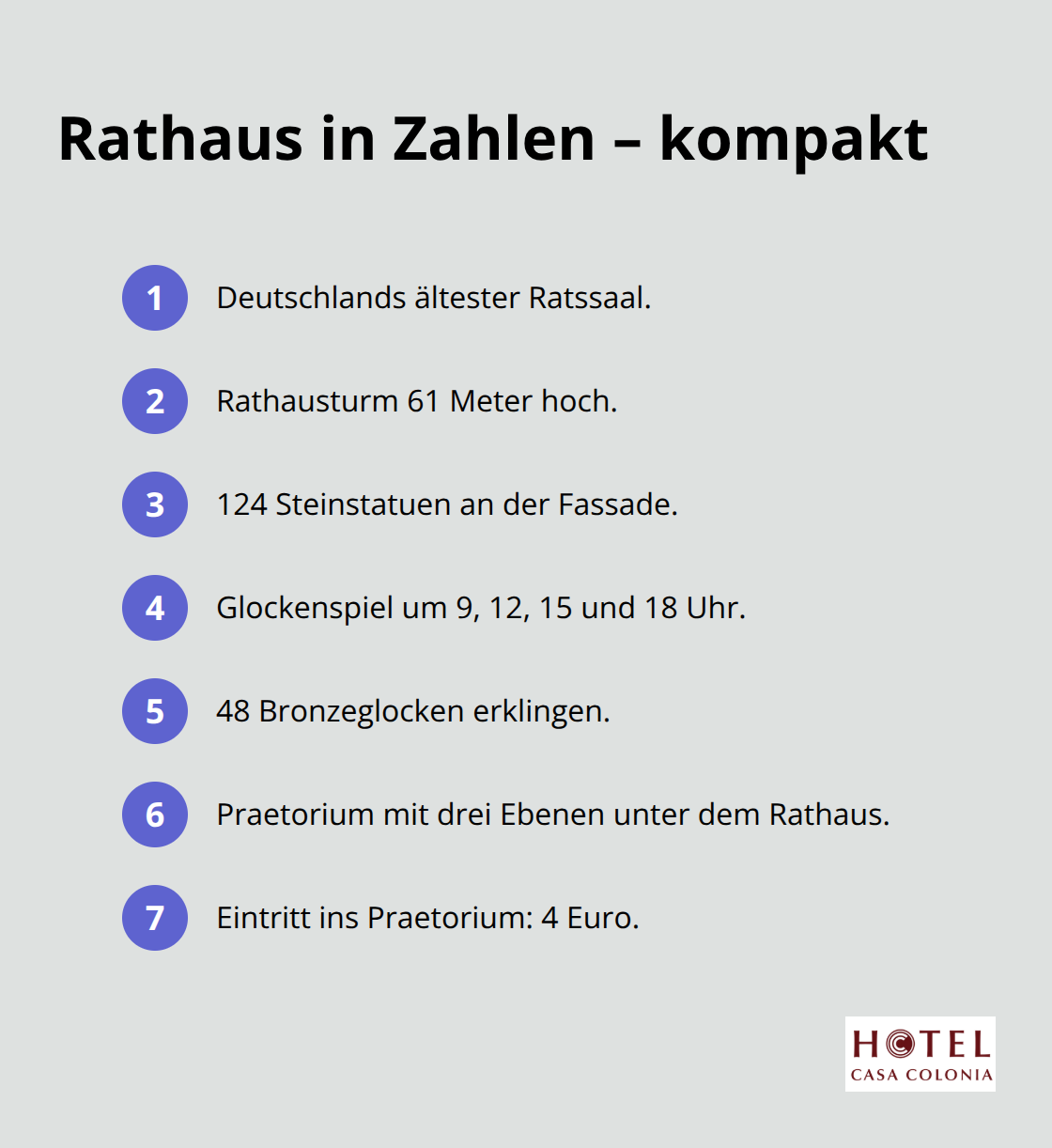 Kompakte Fakten zum Historischen Rathaus in Köln - köln sehenswürdigkeiten zu fuss